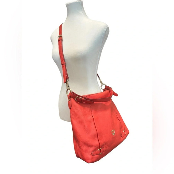 MCM | Coral Visetos Leather Bag - Picture 3 of 15